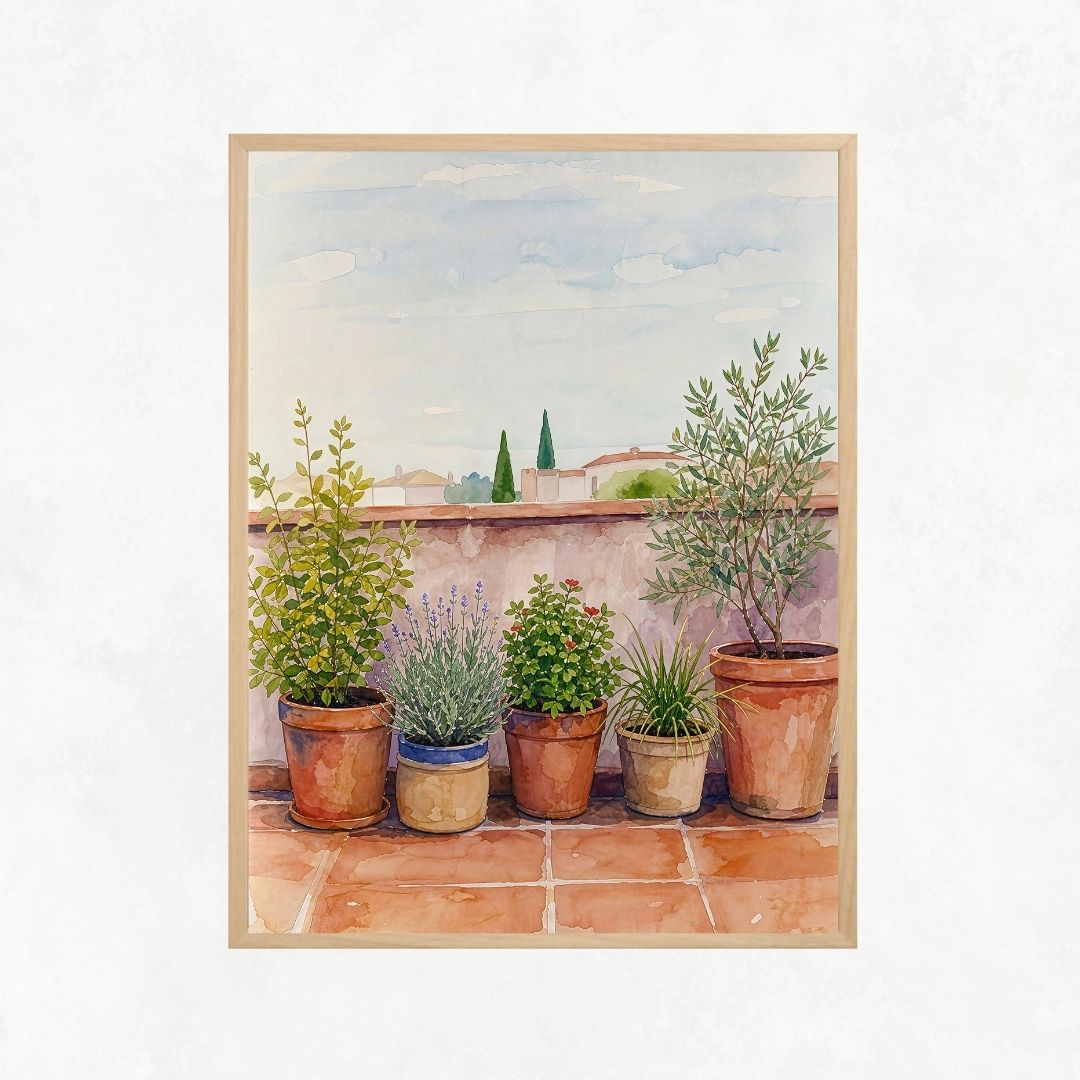 Terrace with Pots No1