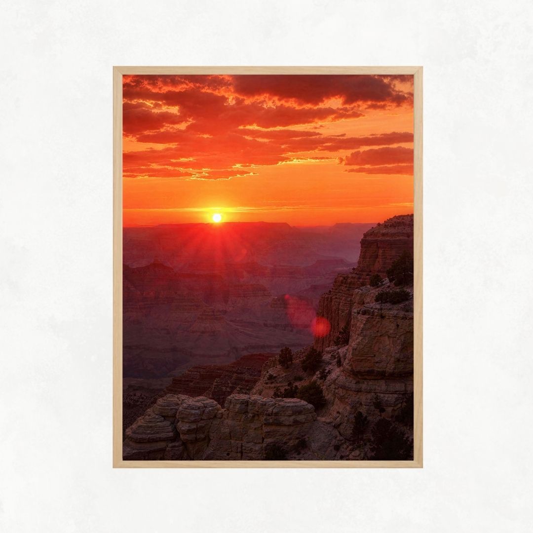Sunset on a Cliff