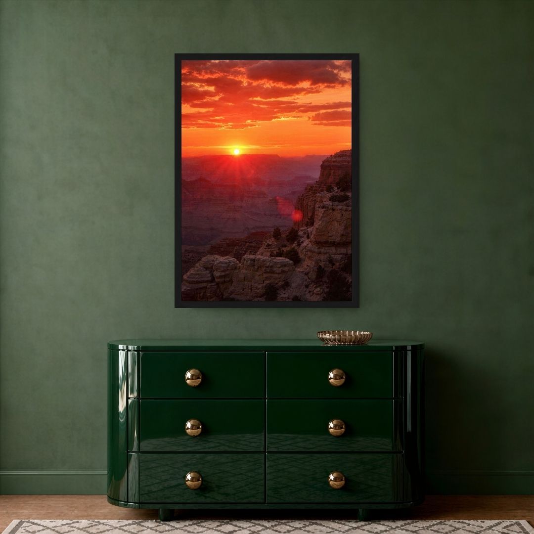 Sunset on a Cliff