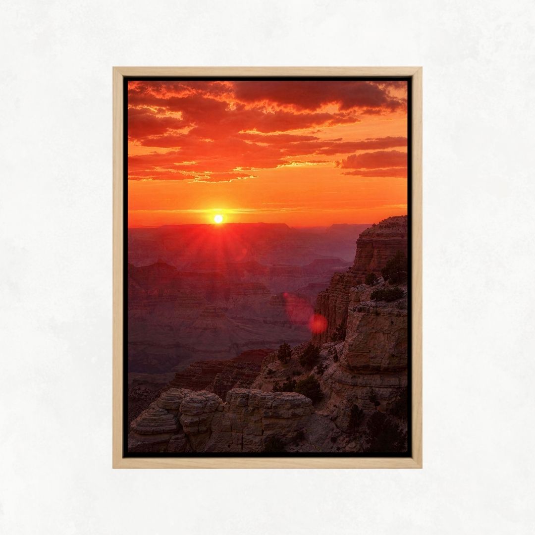 Sunset on a Cliff