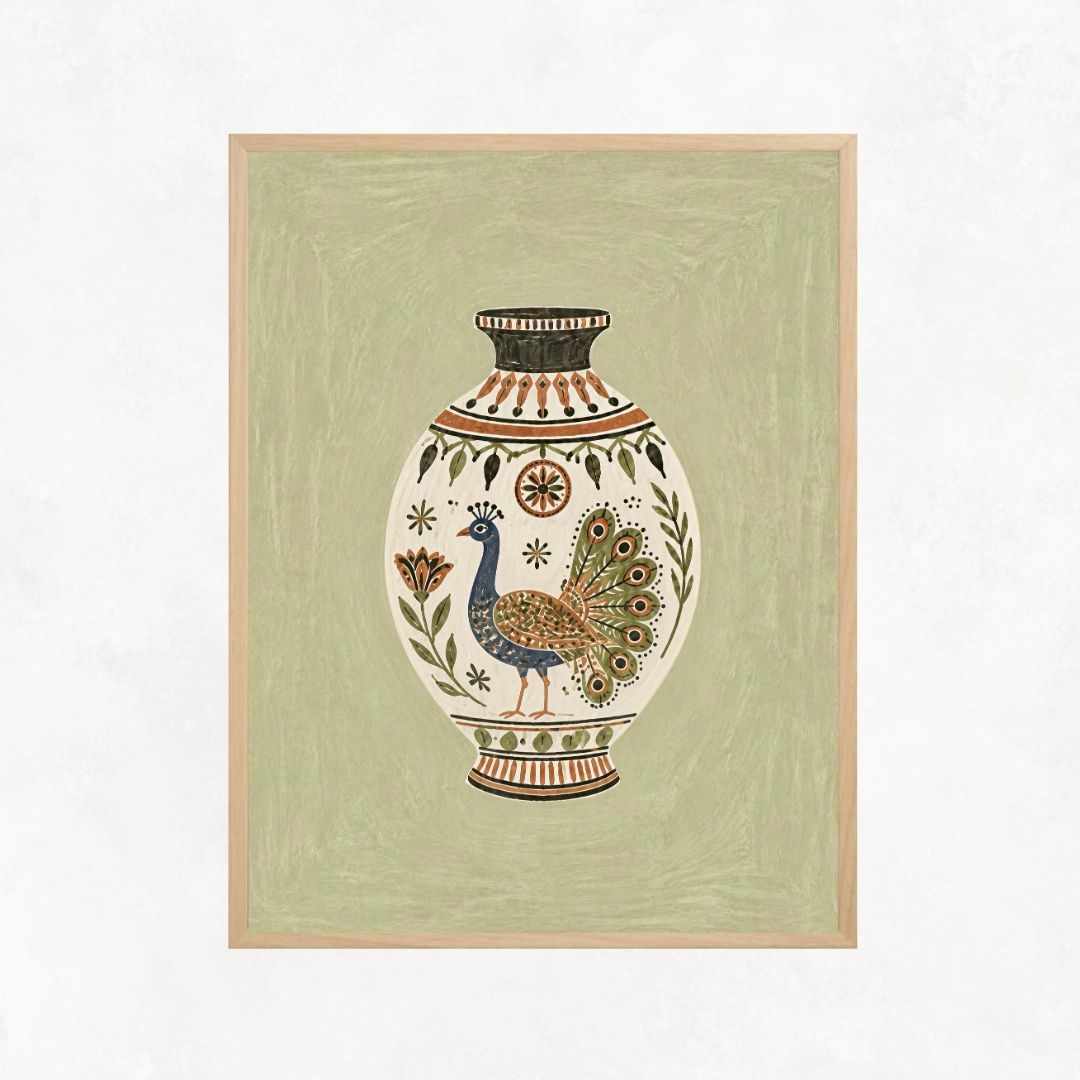 Peacock Vase