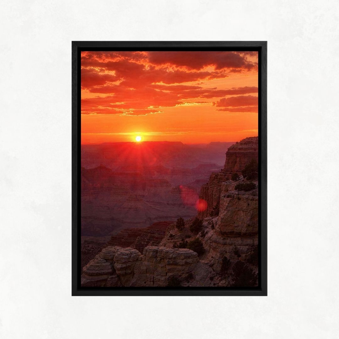 Sunset on a Cliff