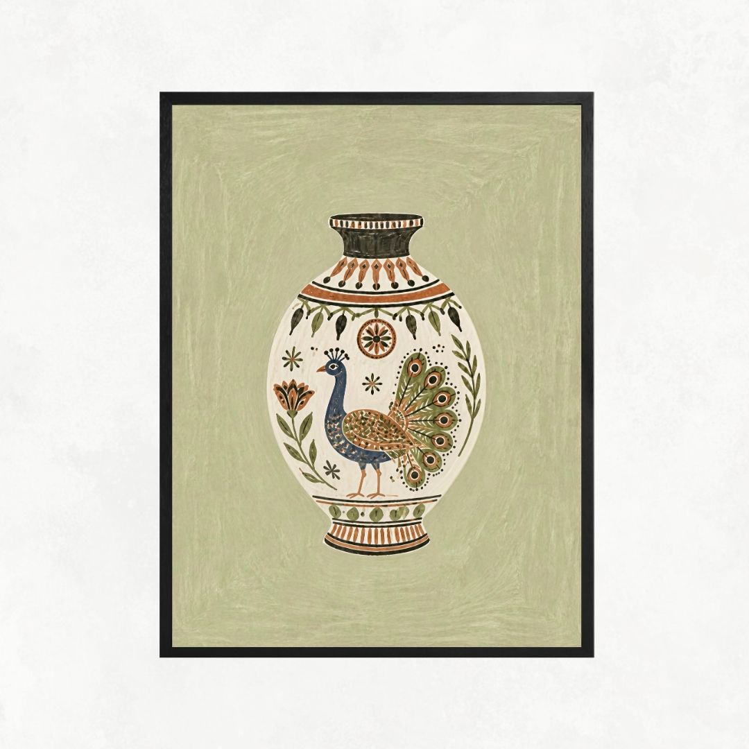 Peacock Vase