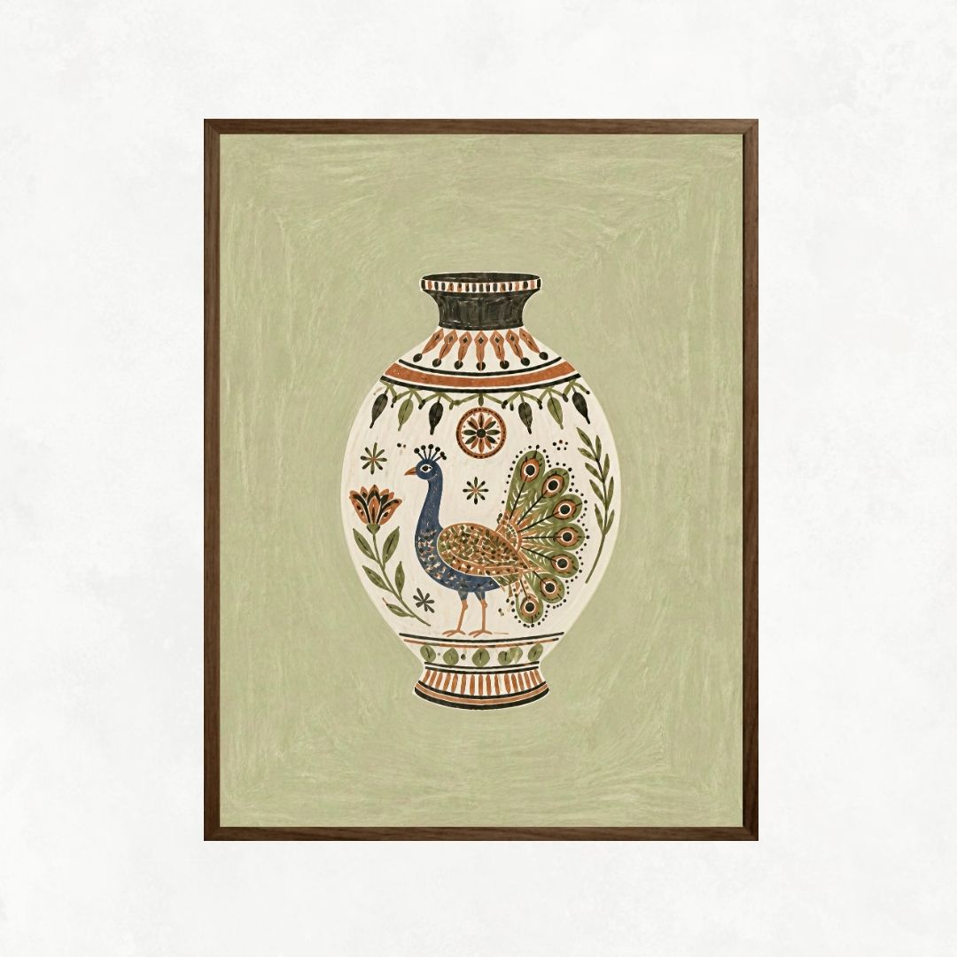 Peacock Vase