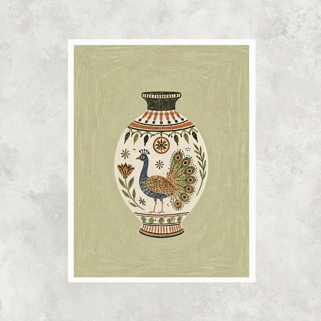 Peacock Vase
