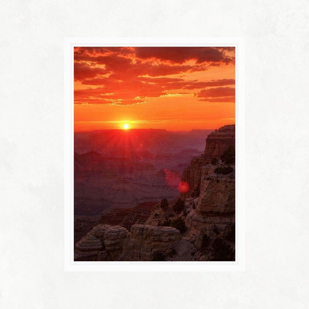 Sunset on a Cliff