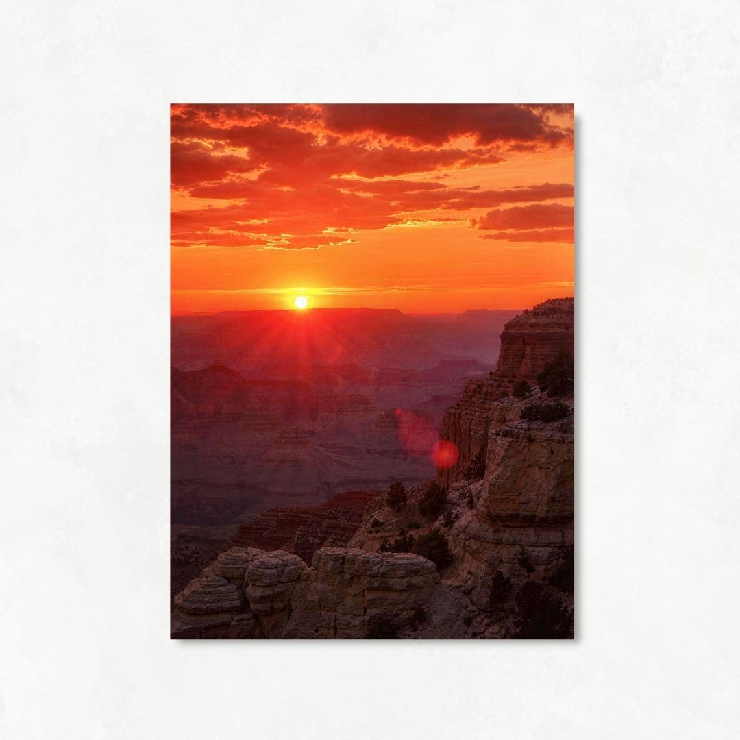 Sunset on a Cliff