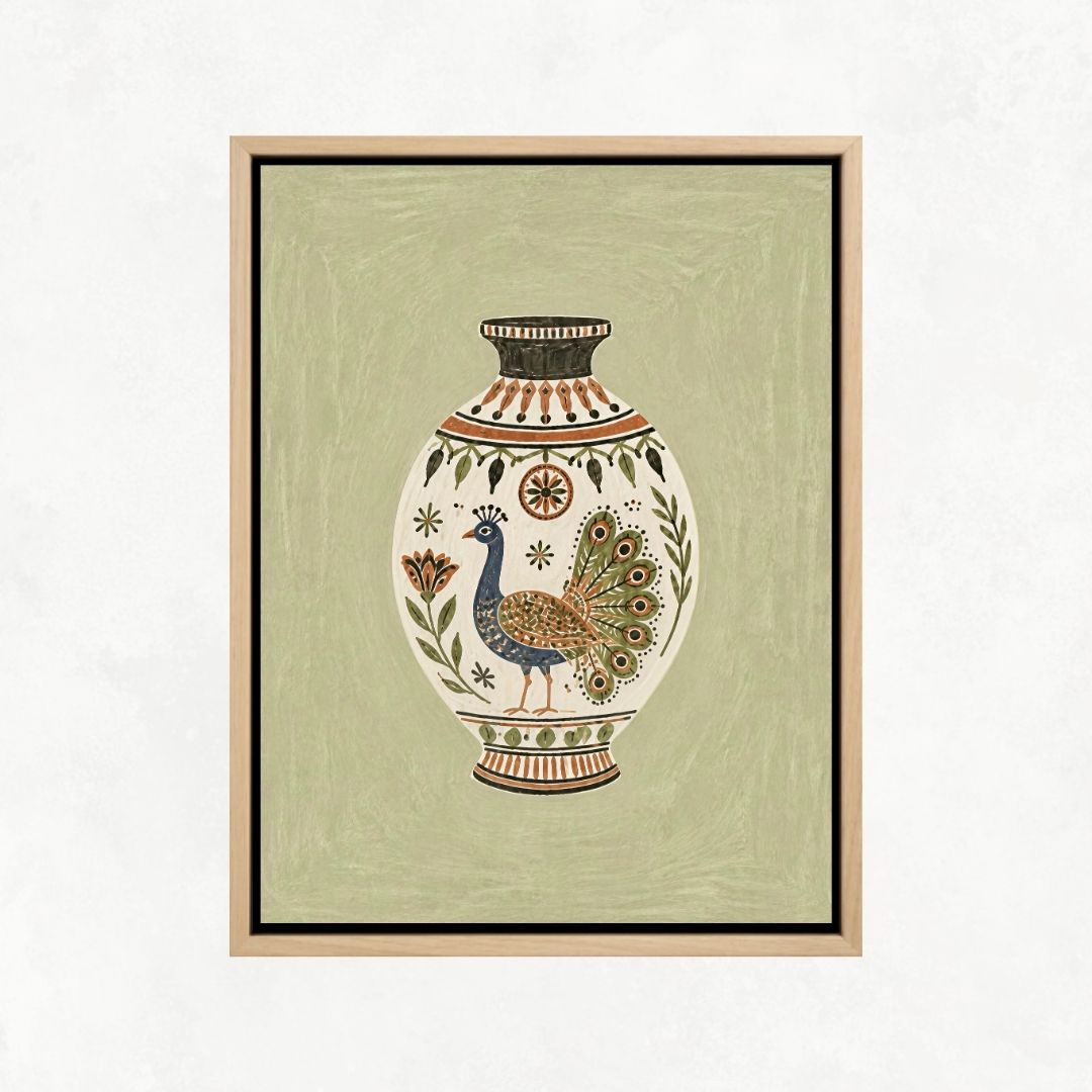 Peacock Vase