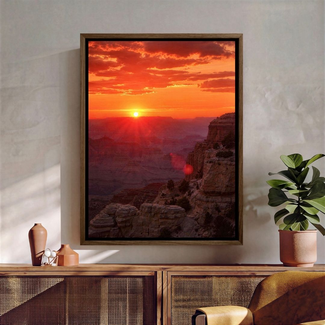 Sunset on a Cliff