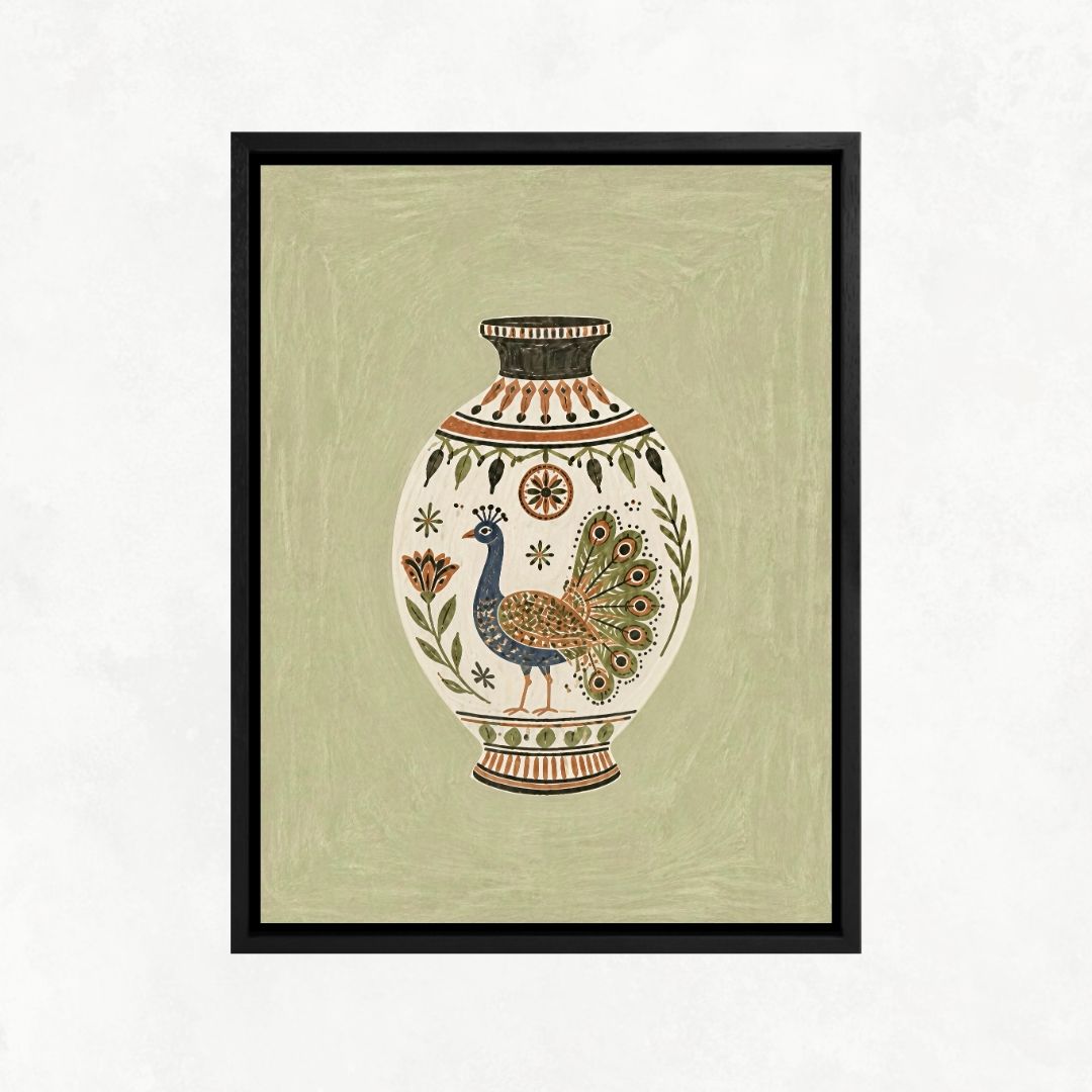 Peacock Vase