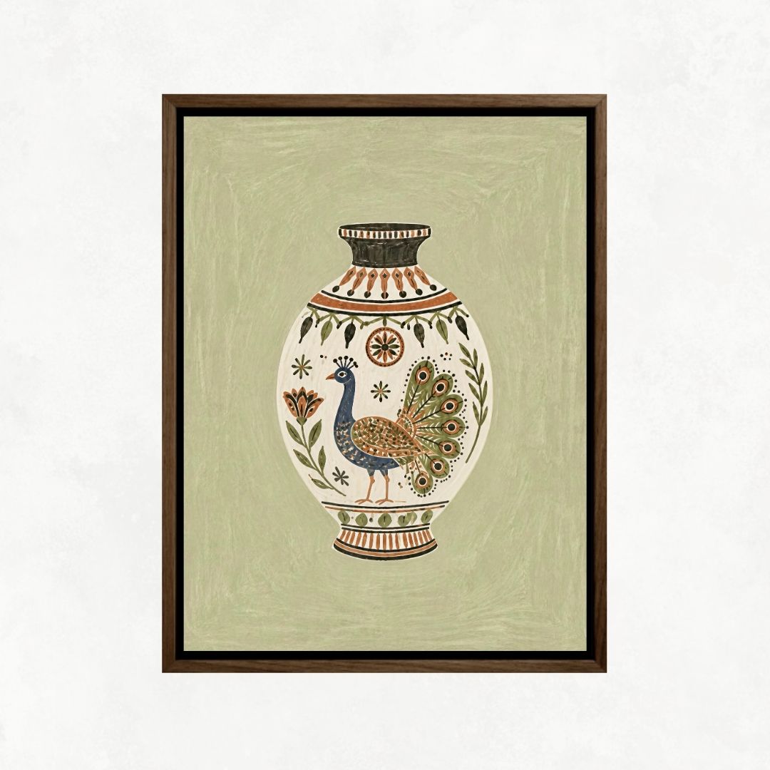 Peacock Vase
