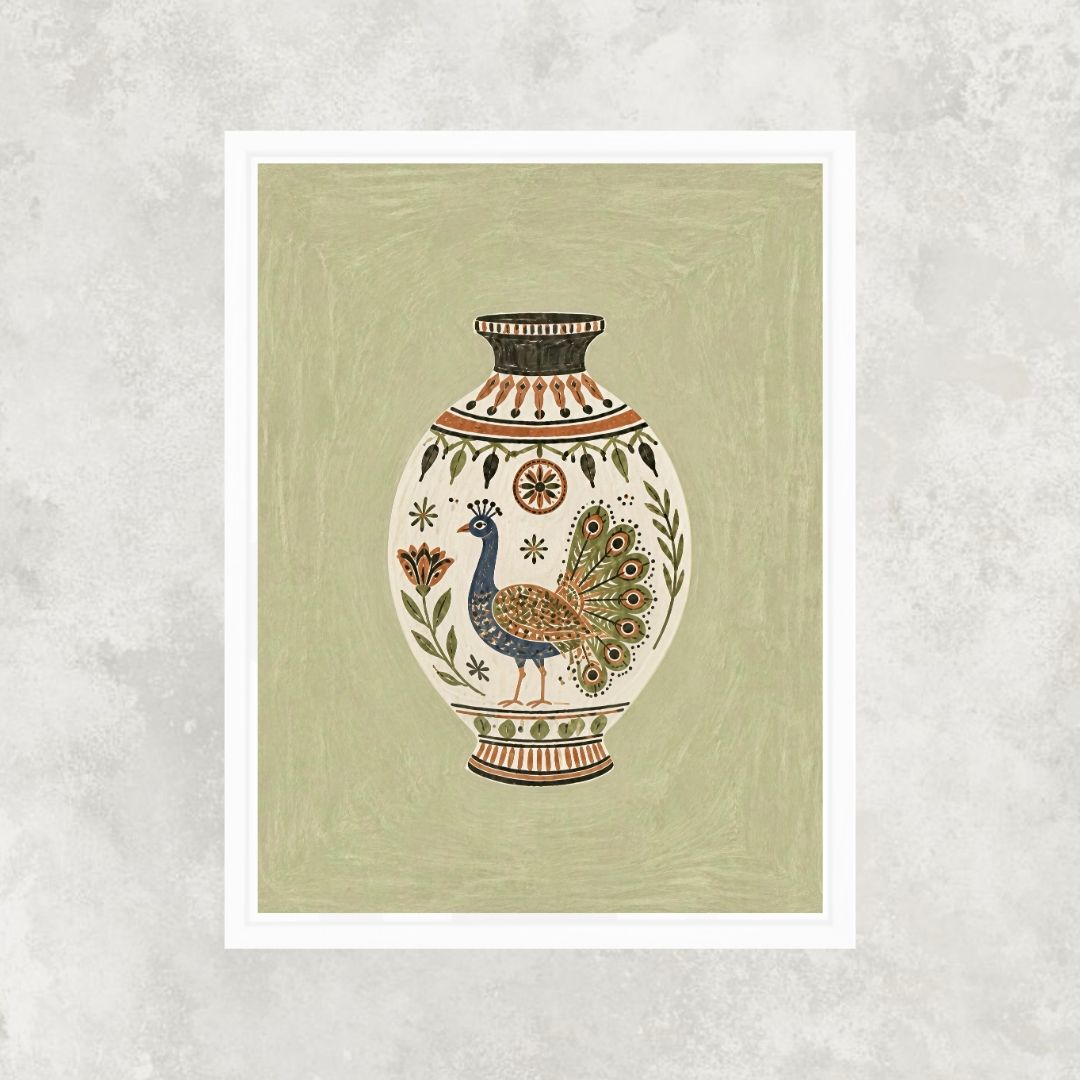 Peacock Vase