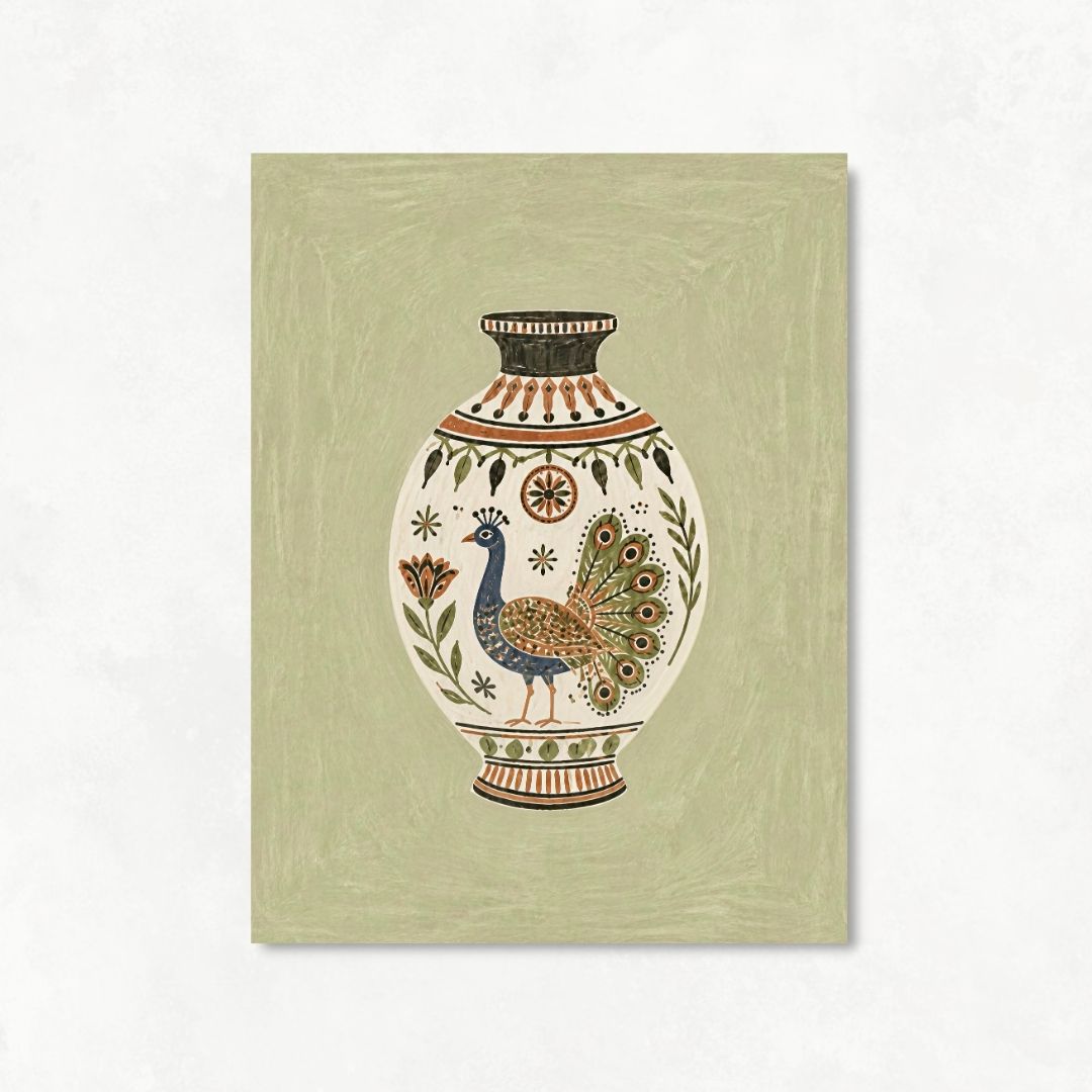 Peacock Vase