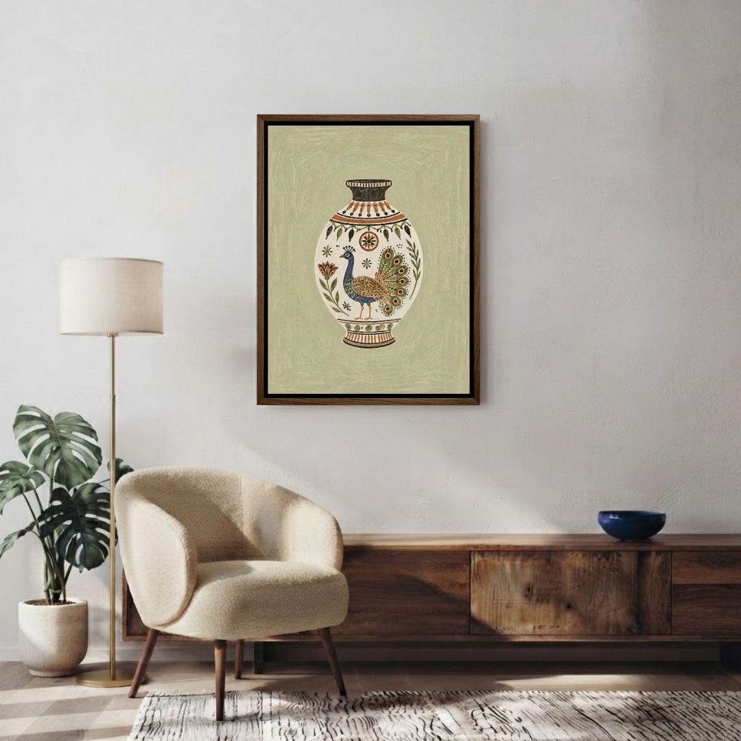 Peacock Vase