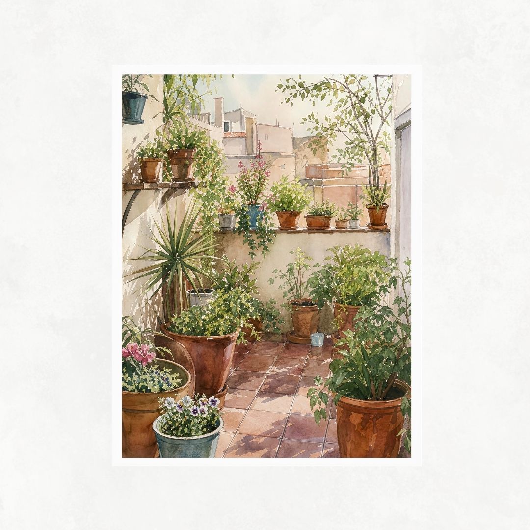 Terrace with Pots No3