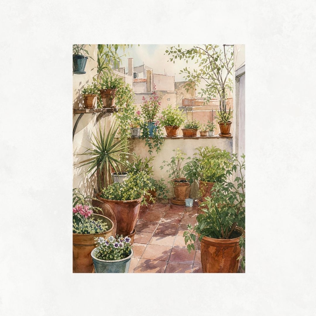 Terrace with Pots No3