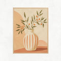White & Orange Vase