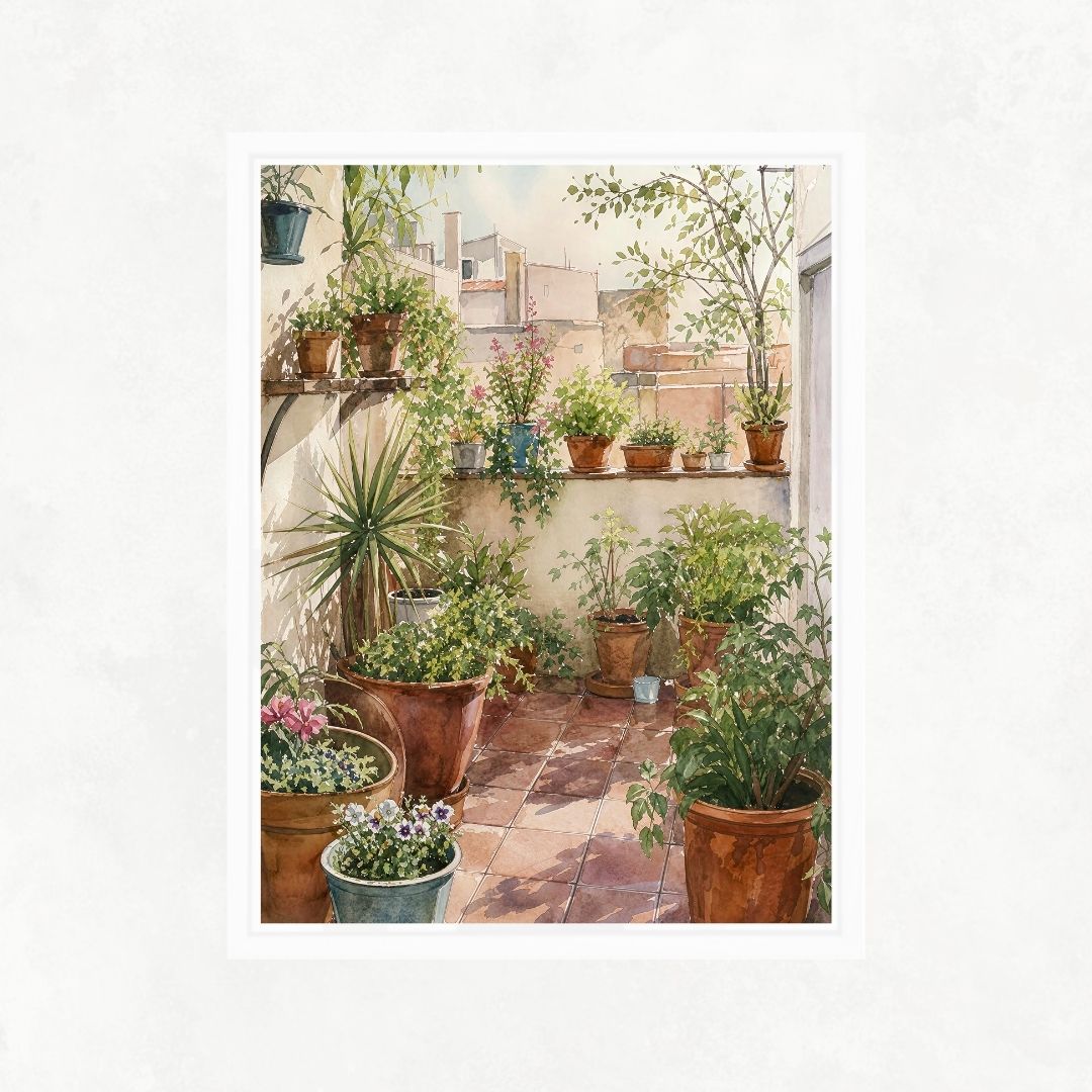 Terrace with Pots No3