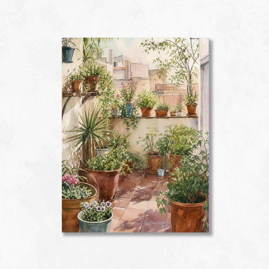 Terrace with Pots No3