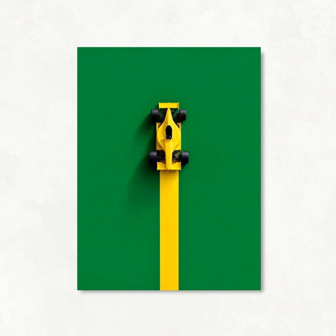 Yellow Formula 1 Car