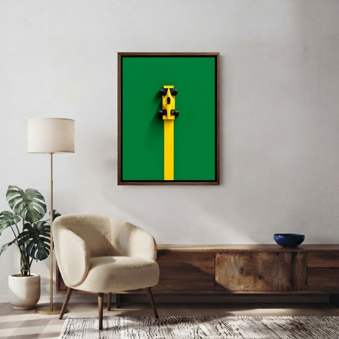 Yellow Formula 1 Car