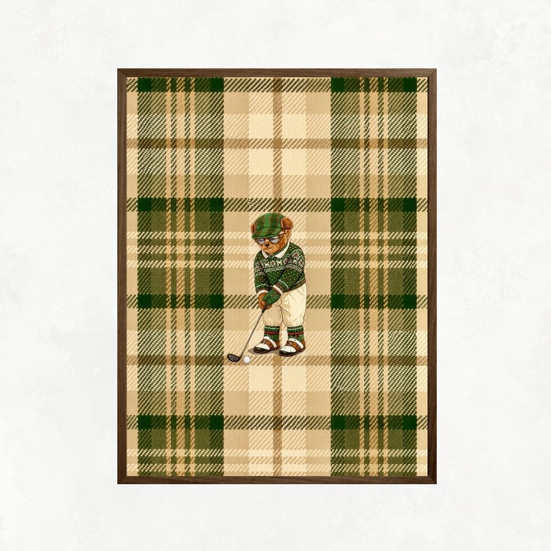 Little Bear Playing Golf No1