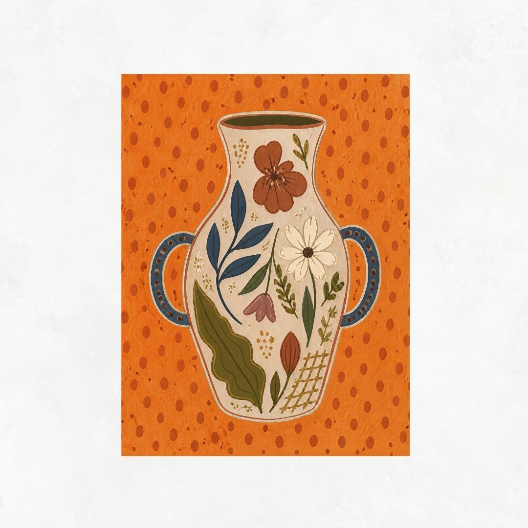 Vase in Orange