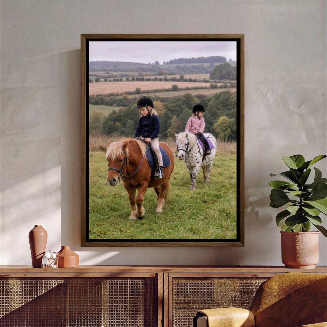 Children Riding a Pony