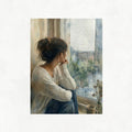 Girl Observing - Watercolour Style