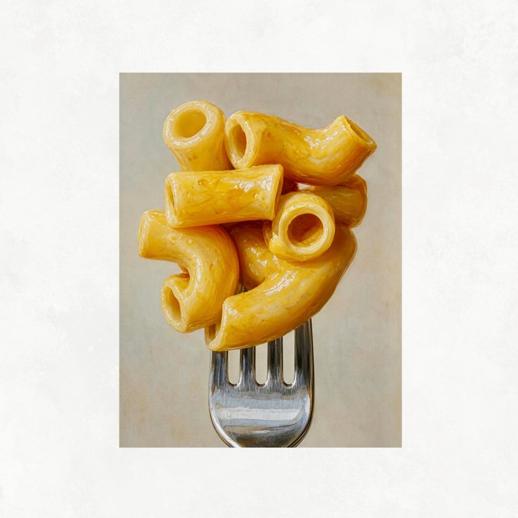 Pasta Carbonara on a Fork