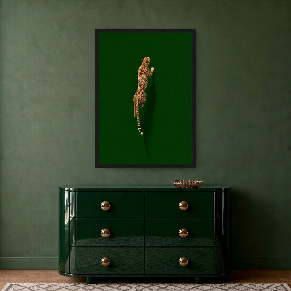 Cheetah on Green