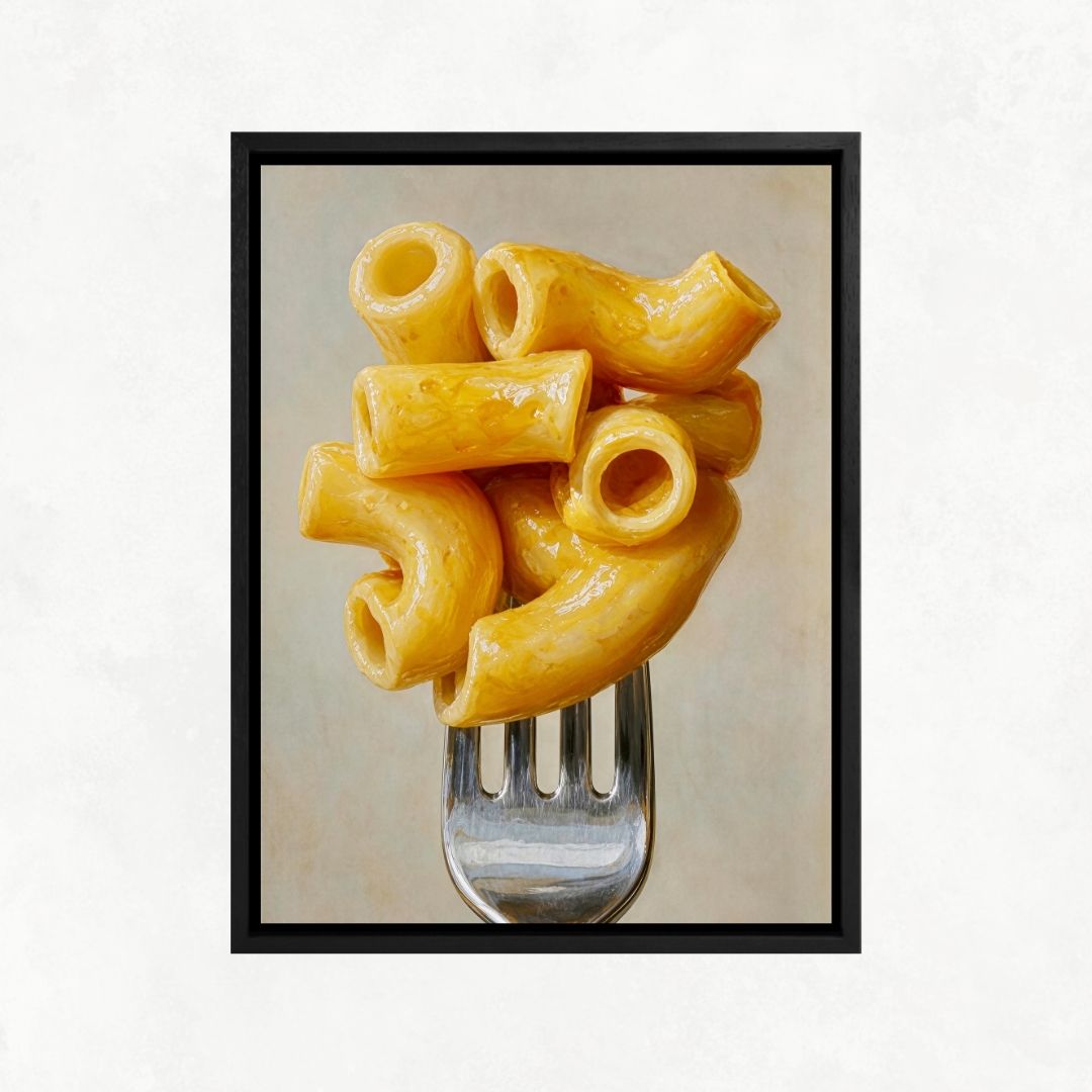 Pasta Carbonara on a Fork