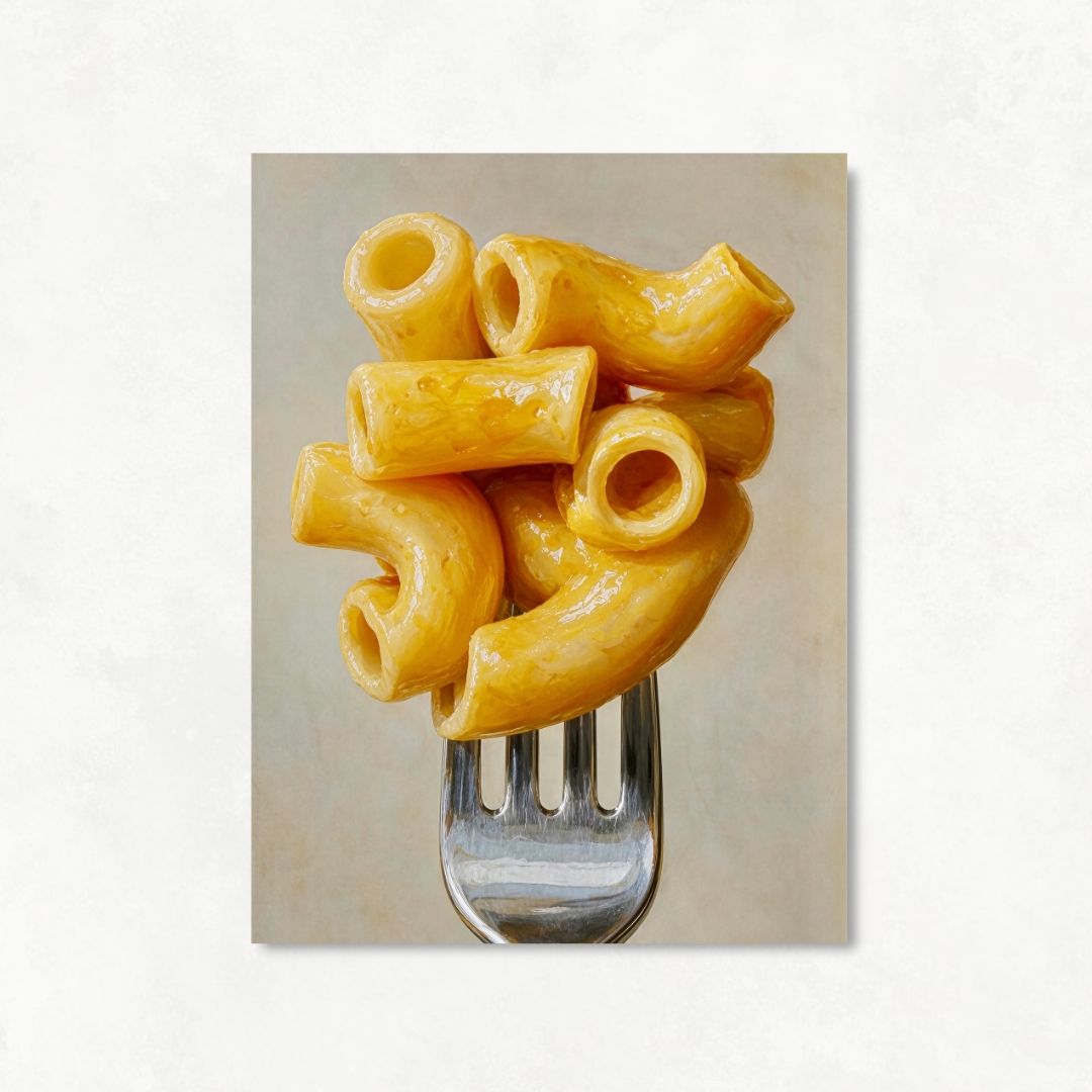 Pasta Carbonara on a Fork