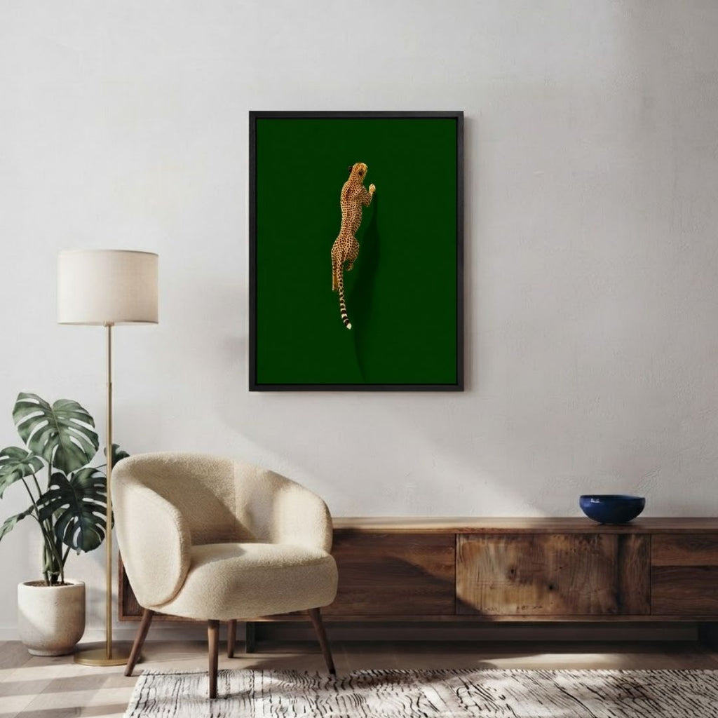 Cheetah on Green