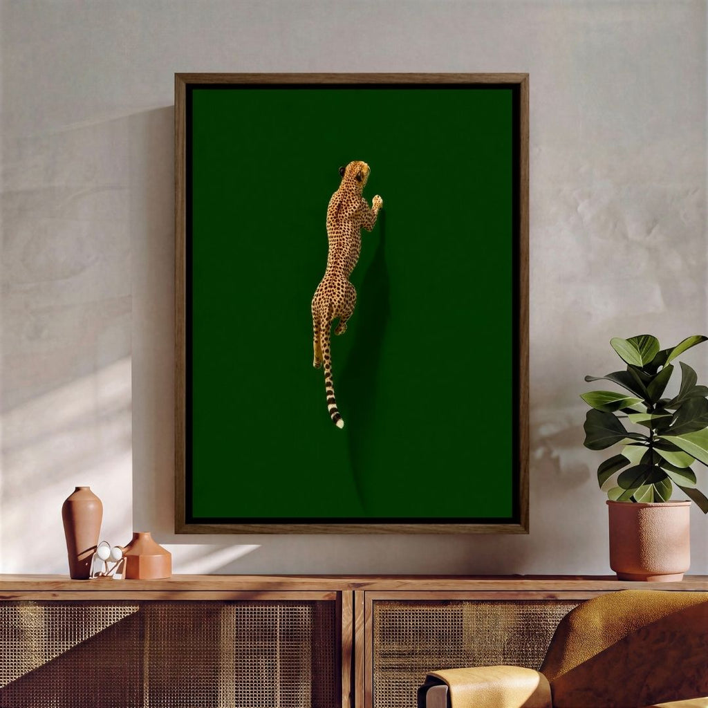 Cheetah on Green