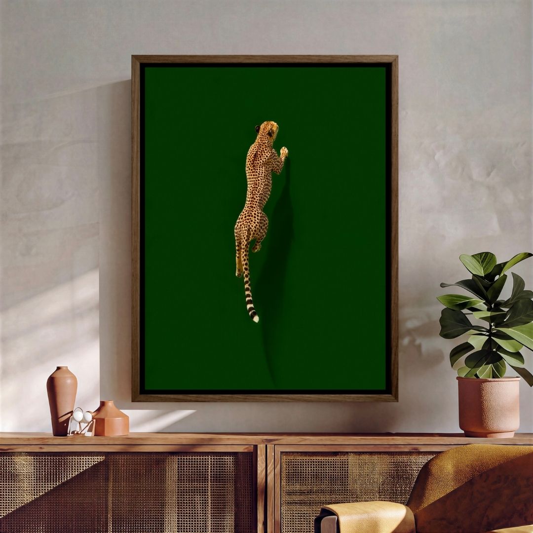 Cheetah on Green