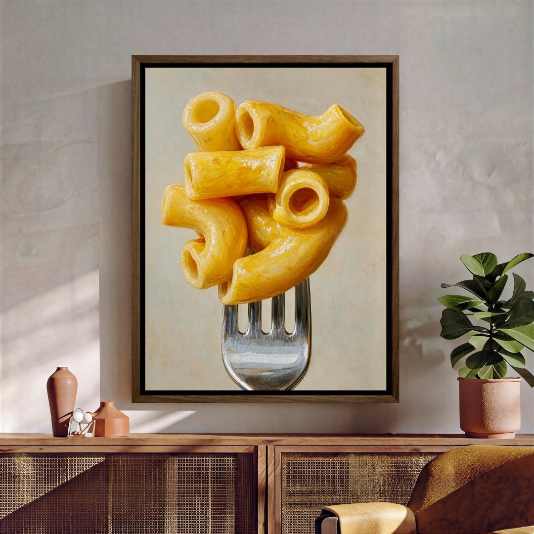 Pasta Carbonara on a Fork