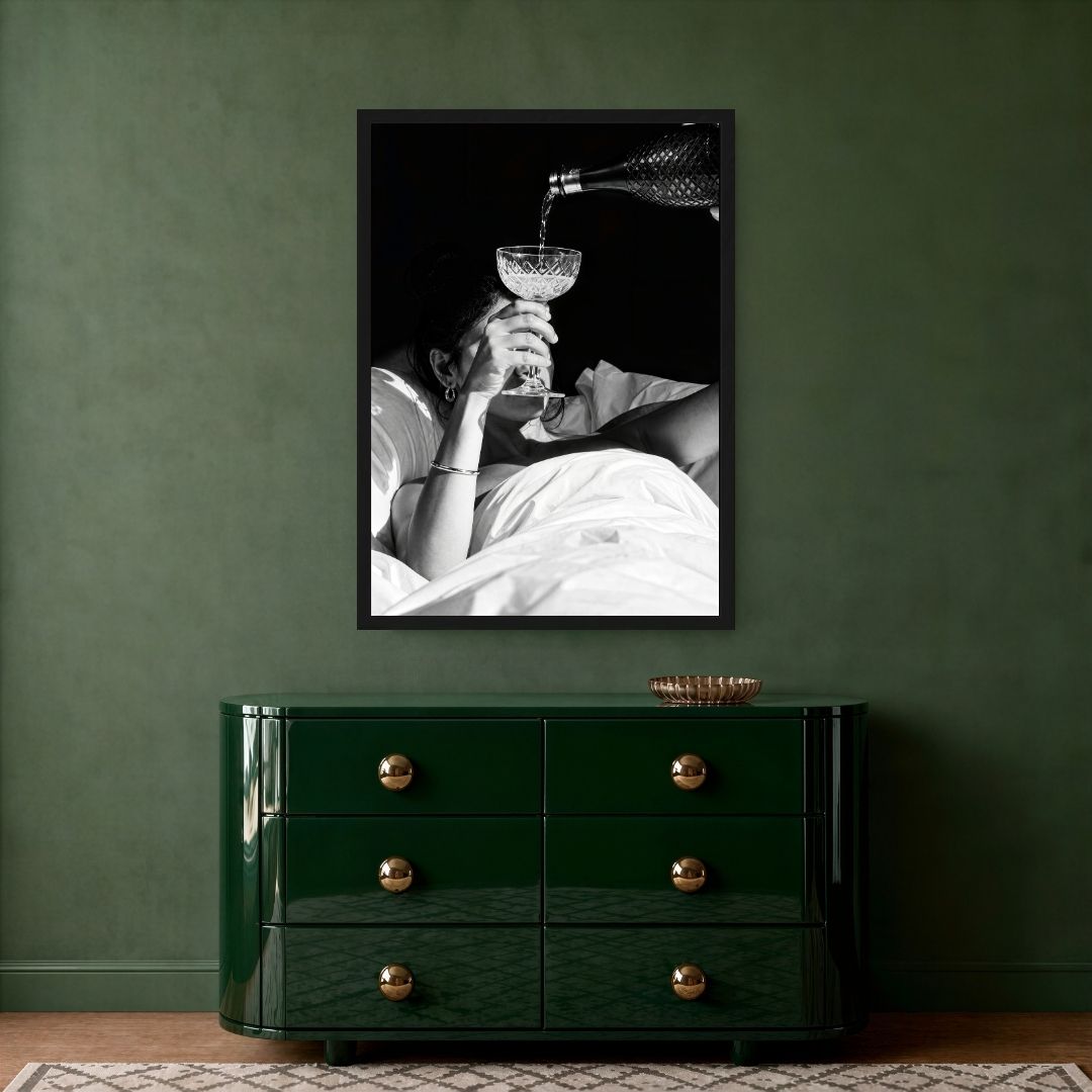 Woman Taking her Glass