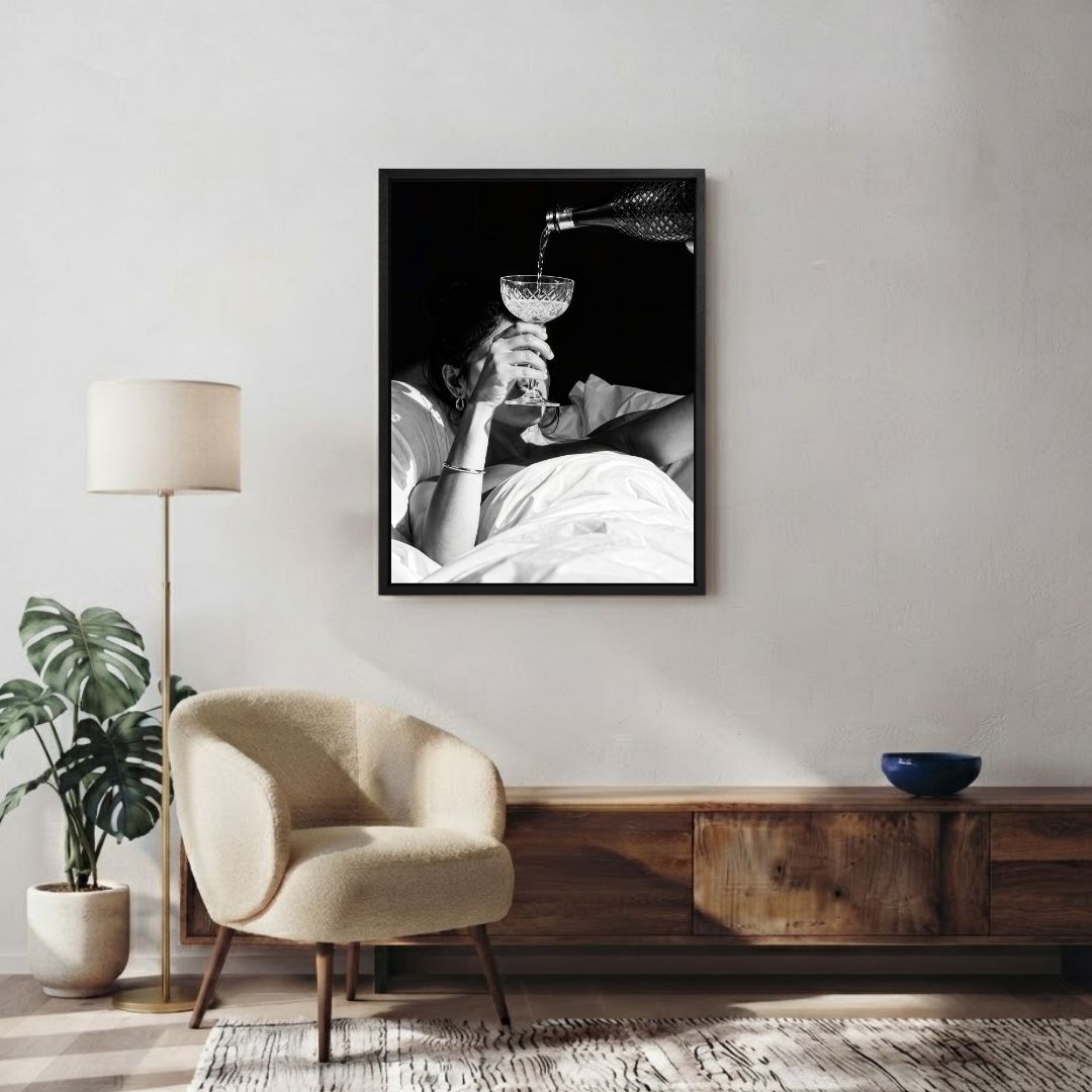 Woman Taking her Glass