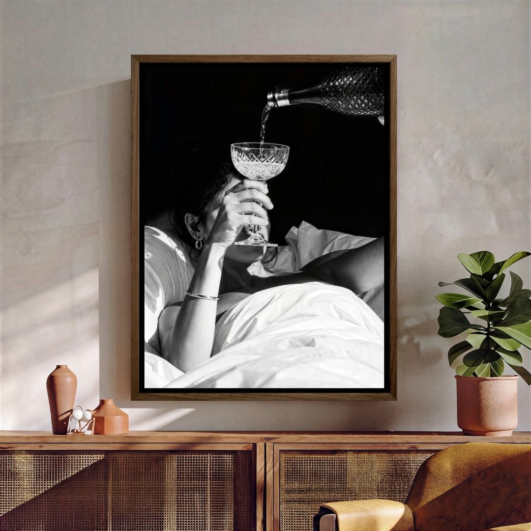 Woman Taking her Glass