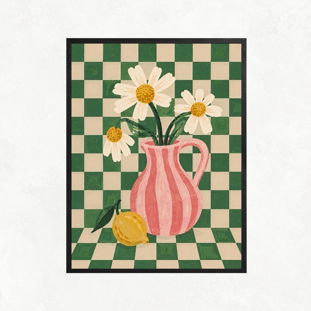 Sunflowers in a Minimalist Vase