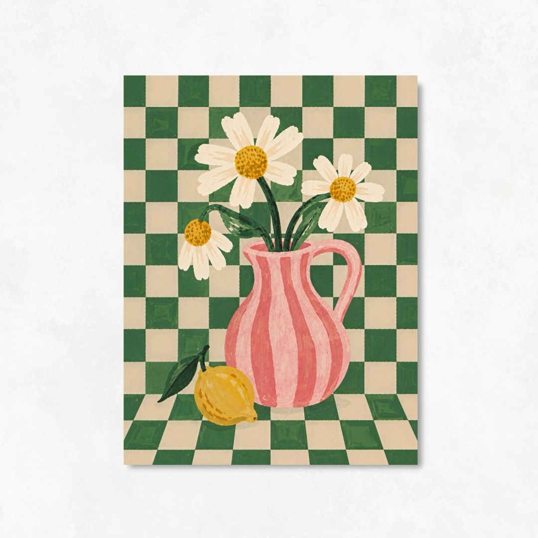 Sunflowers in a Minimalist Vase
