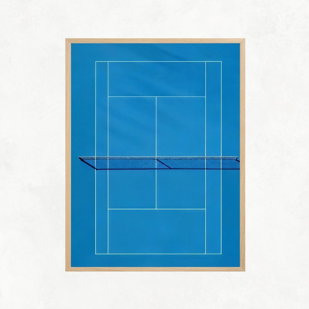 Blue Tennis Court