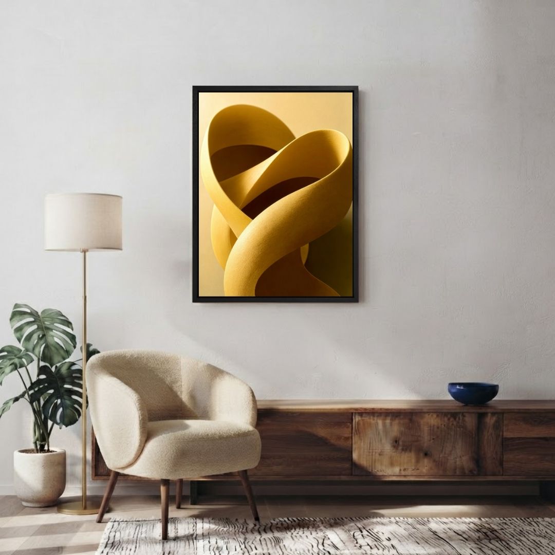 Abstract Yellow Shapes