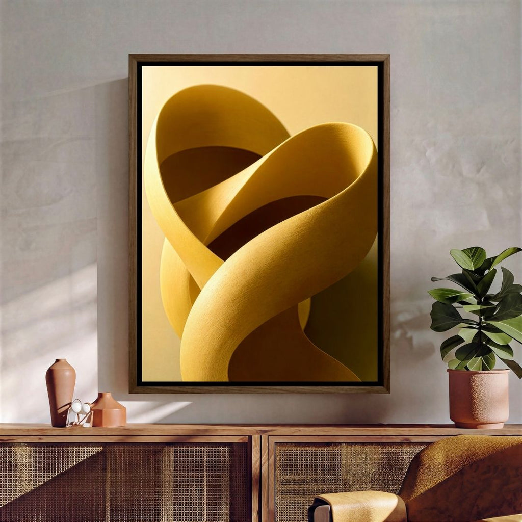 Abstract Yellow Shapes