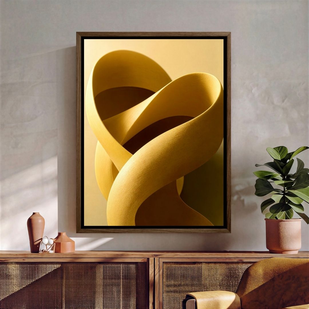 Abstract Yellow Shapes