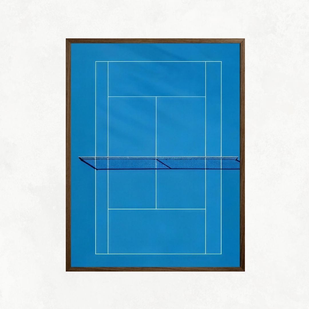 Blue Tennis Court