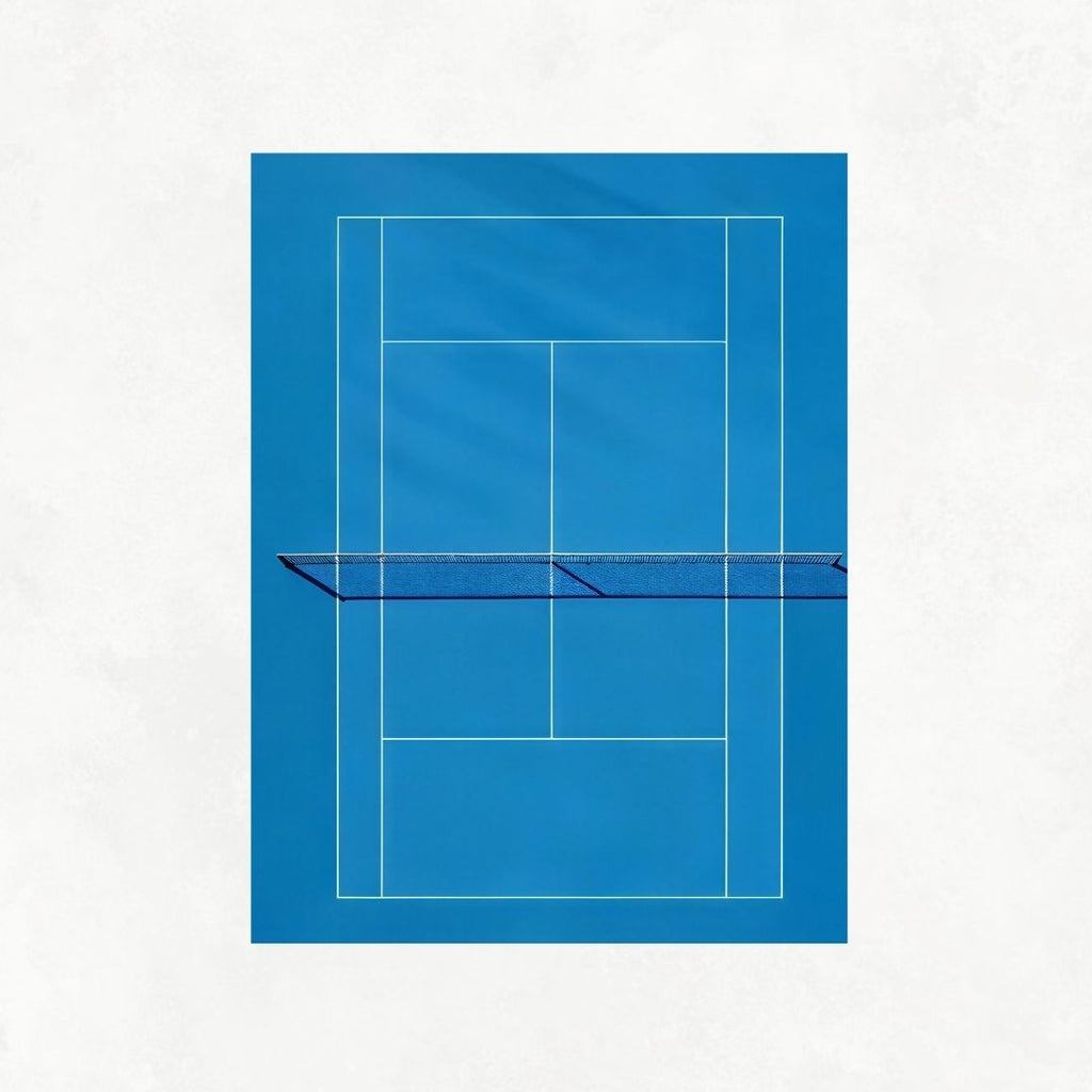 Blue Tennis Court