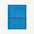 Blue Tennis Court