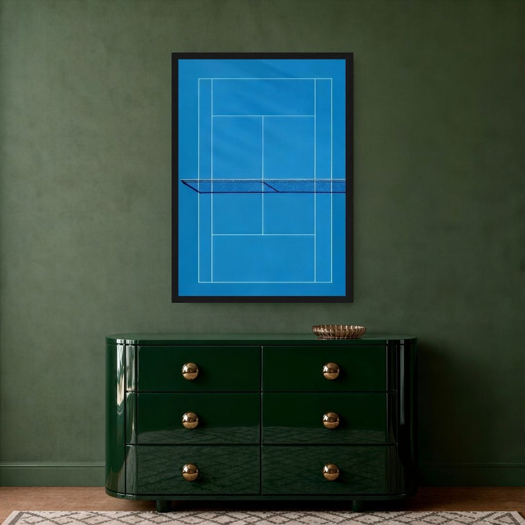 Blue Tennis Court